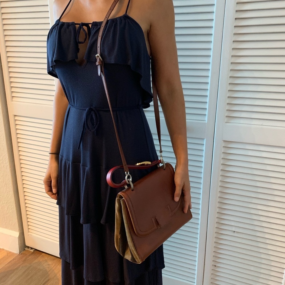 Fendi Pequin Silvana top handle and crossbody